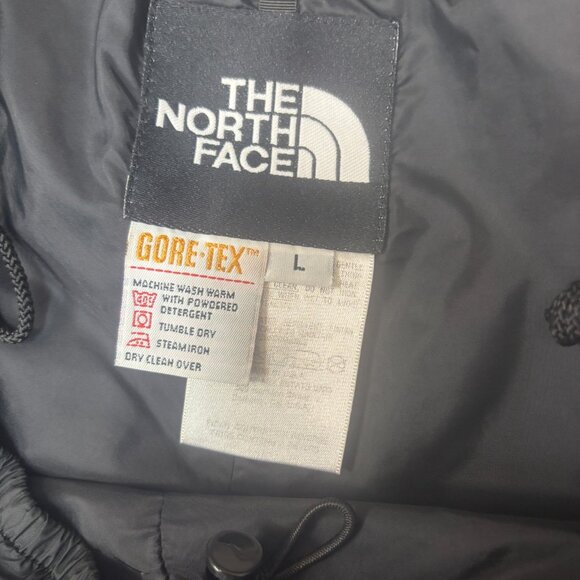 Vintage North Face Pants Mens Large 34X31 Black Nylon GTEX Ski Snow Windbreaker - Picture 13 of 14